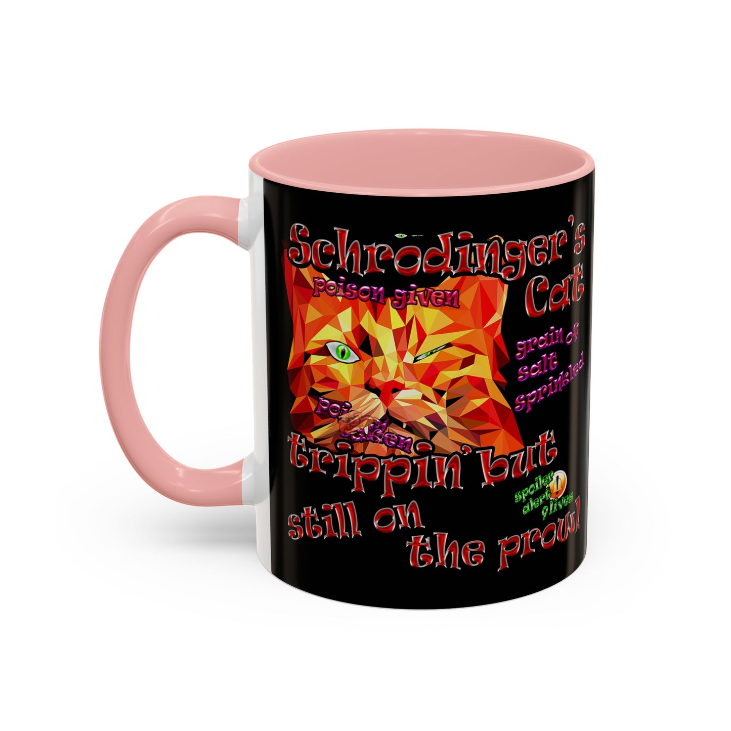schrodinger's cat - Accent Mug (black)