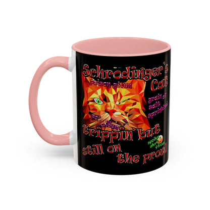 schrodinger's cat - Accent Mug (black)