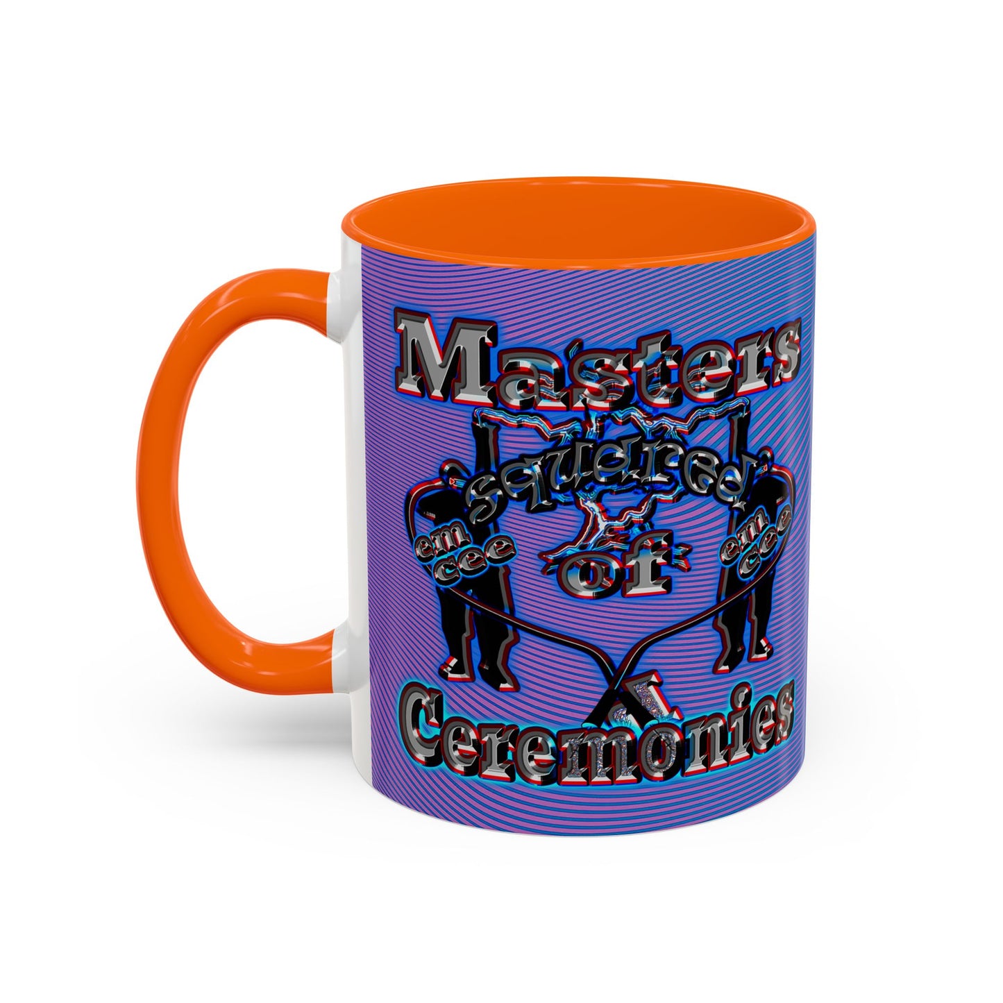 em cee squared - Accent Mug (light blue-purple wave)