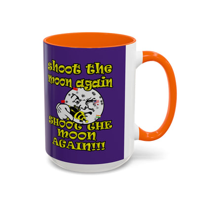 shoot the moon again - Accent Mug (purple)