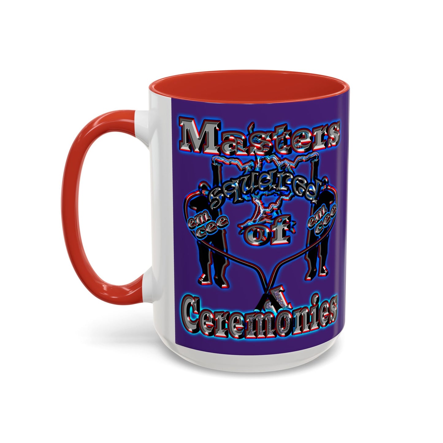 em cee squared - Accent Mug (purple)