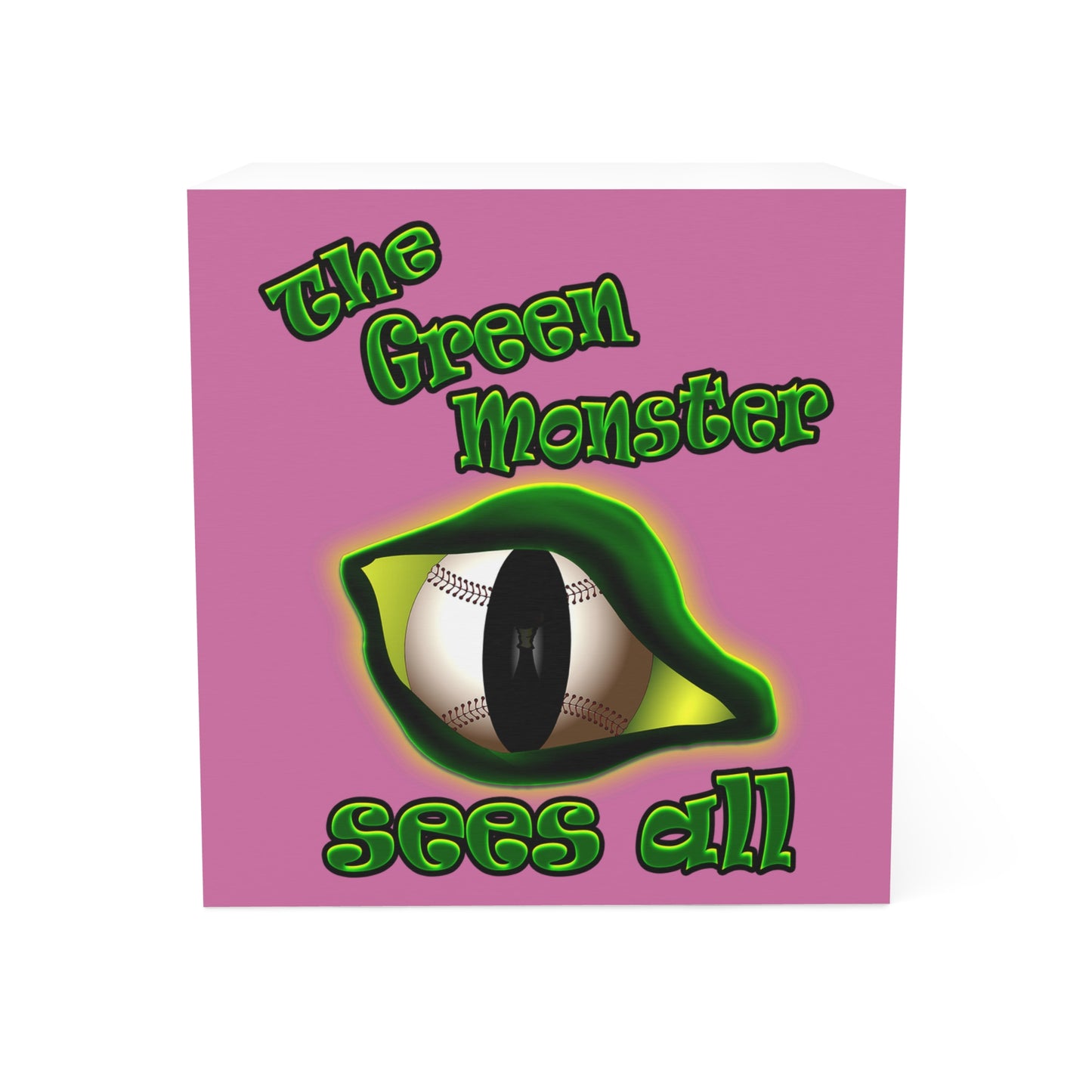 green monster - note cube (light pink)