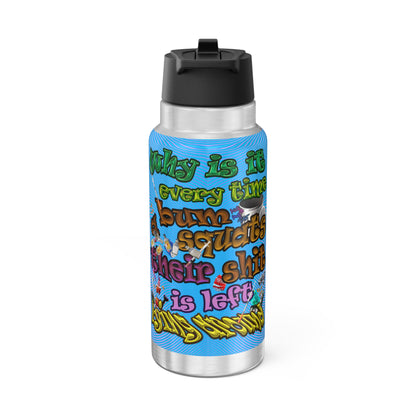 the bum's shit - Gator Tumbler, 32oz (light blue-purple wave)