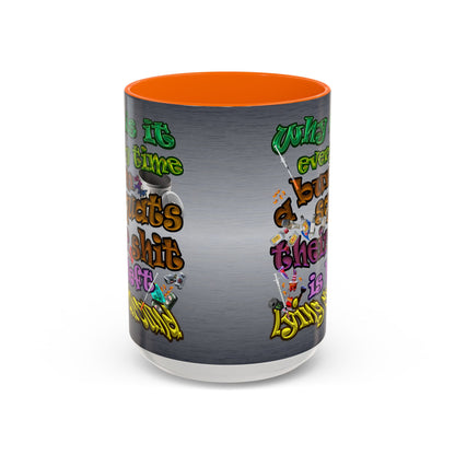 the bum's shit - Accent Mug (brushed nickel)
