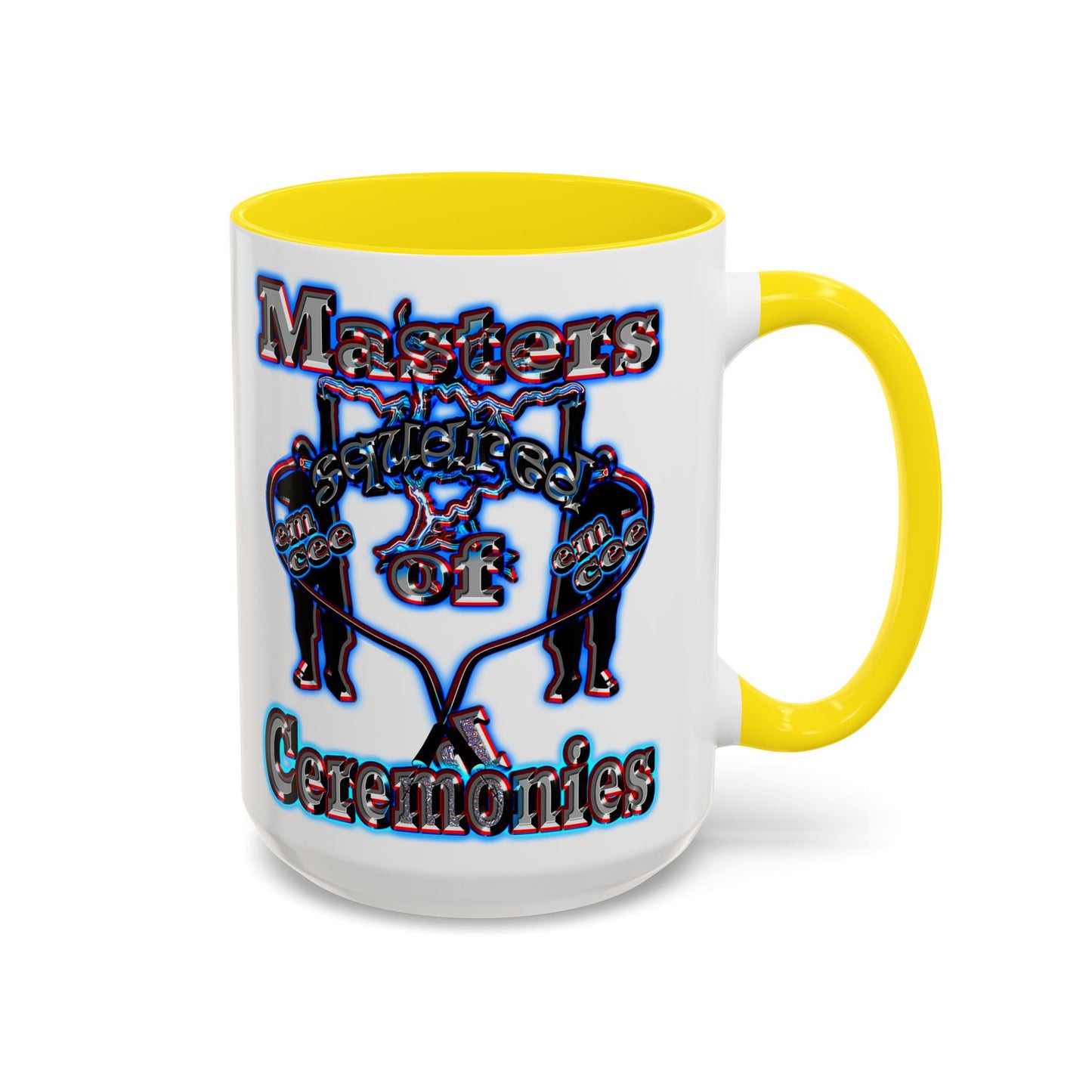 em cee squared - Accent Mug (white)