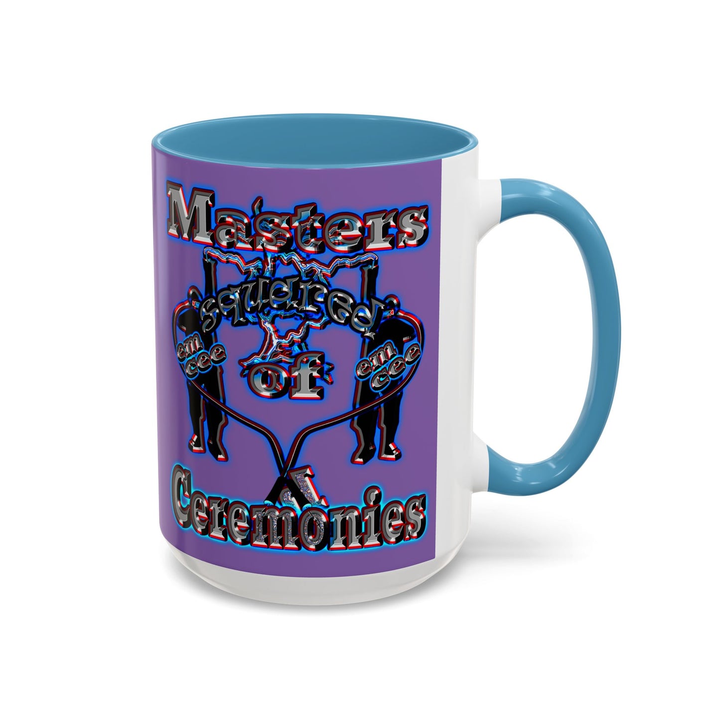 em cee squared - Accent Mug (light purple)