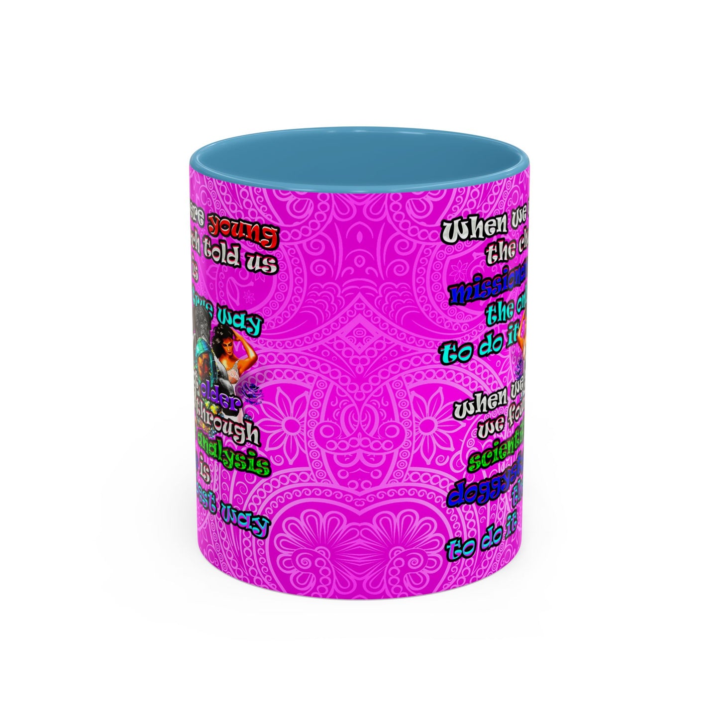 doggystyle - Accent Mug (pink swirl)