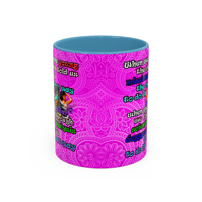 doggystyle - Accent Mug (pink swirl)