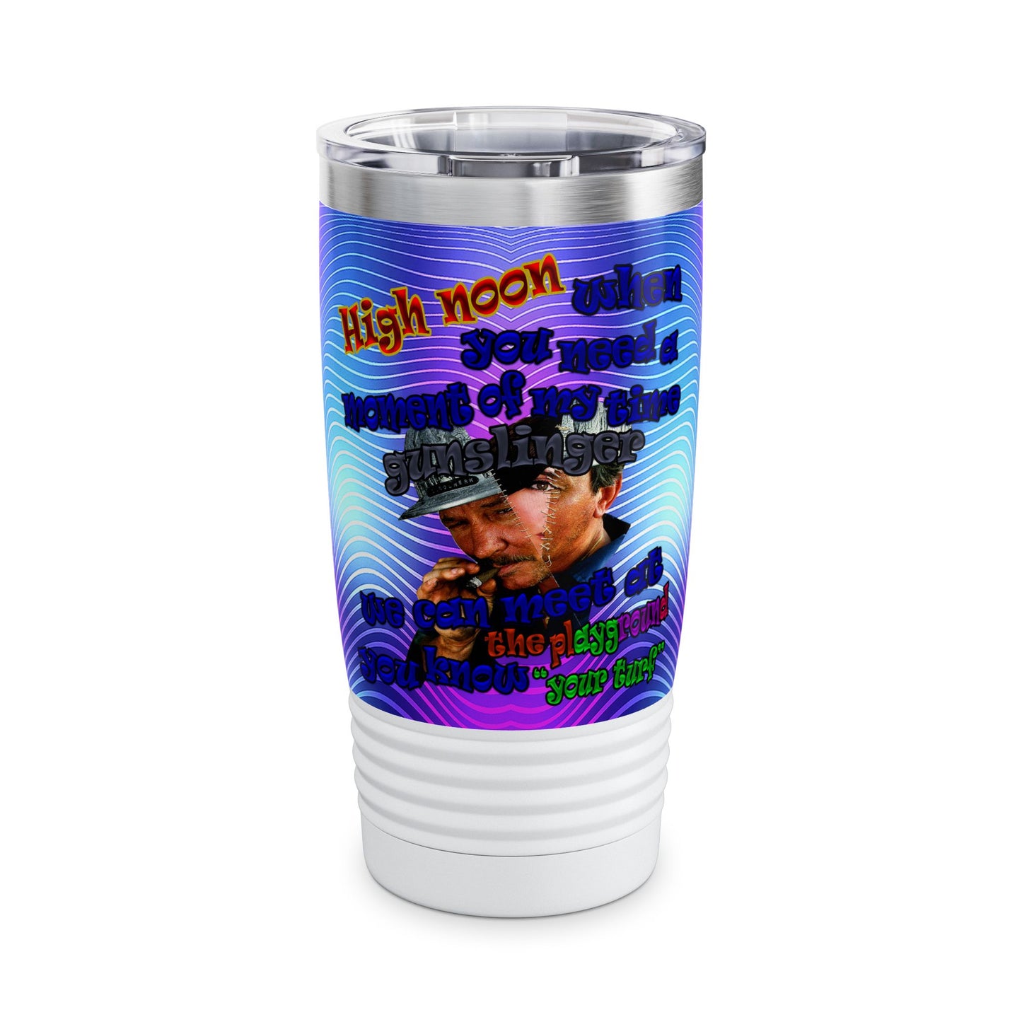 high noon - Ringneck Tumbler, 20oz (purple wave)