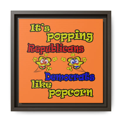popping like popcorn - framed canvas art (crusta)