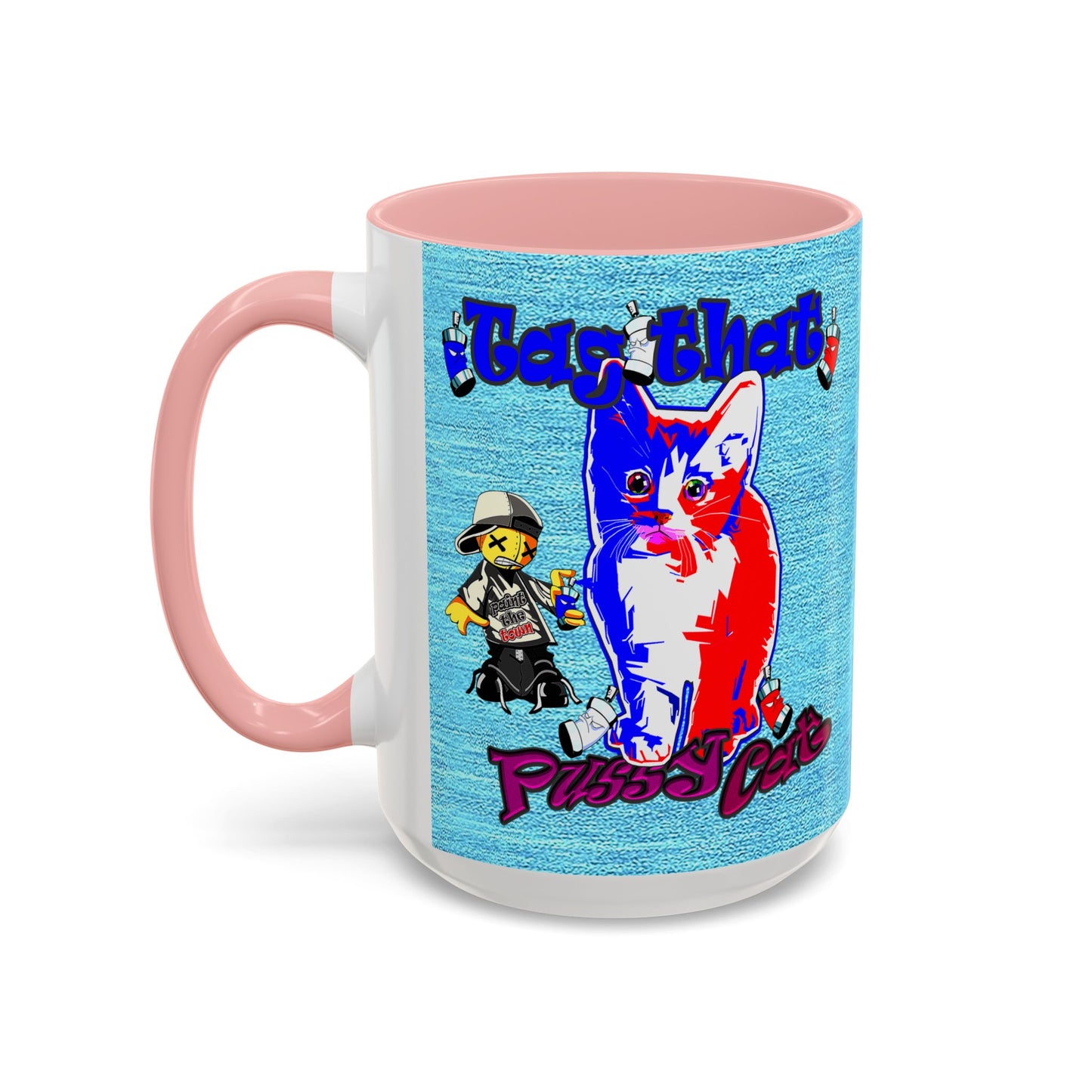 tag that - Accent Mug (faded blue)
