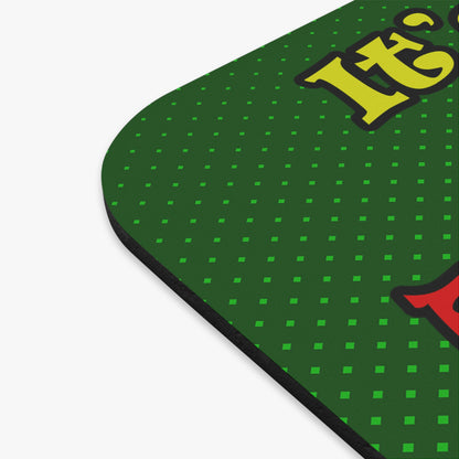 popping like popcorn - Mouse Pad (Rectangle) (logo green)