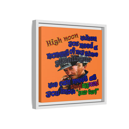 high noon - framed canvas art (crusta)