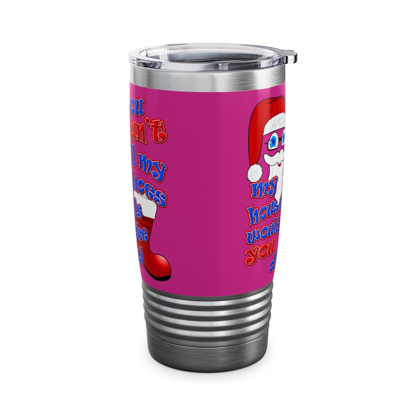 santa's shoes - Ringneck Tumbler, 20oz (pink)