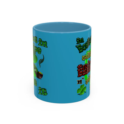 celtics logo - Accent Mug (turquoise)