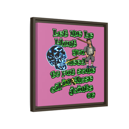 og - framed canvas art (light pink)