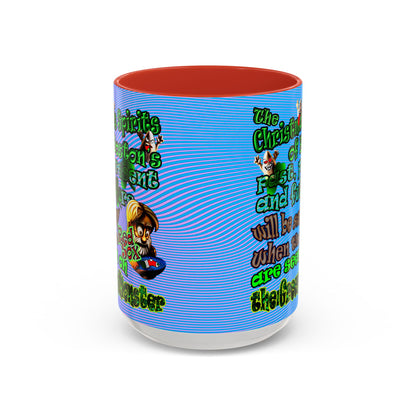 christmas spirits of boston - Accent Mug (light blue-purple wave)