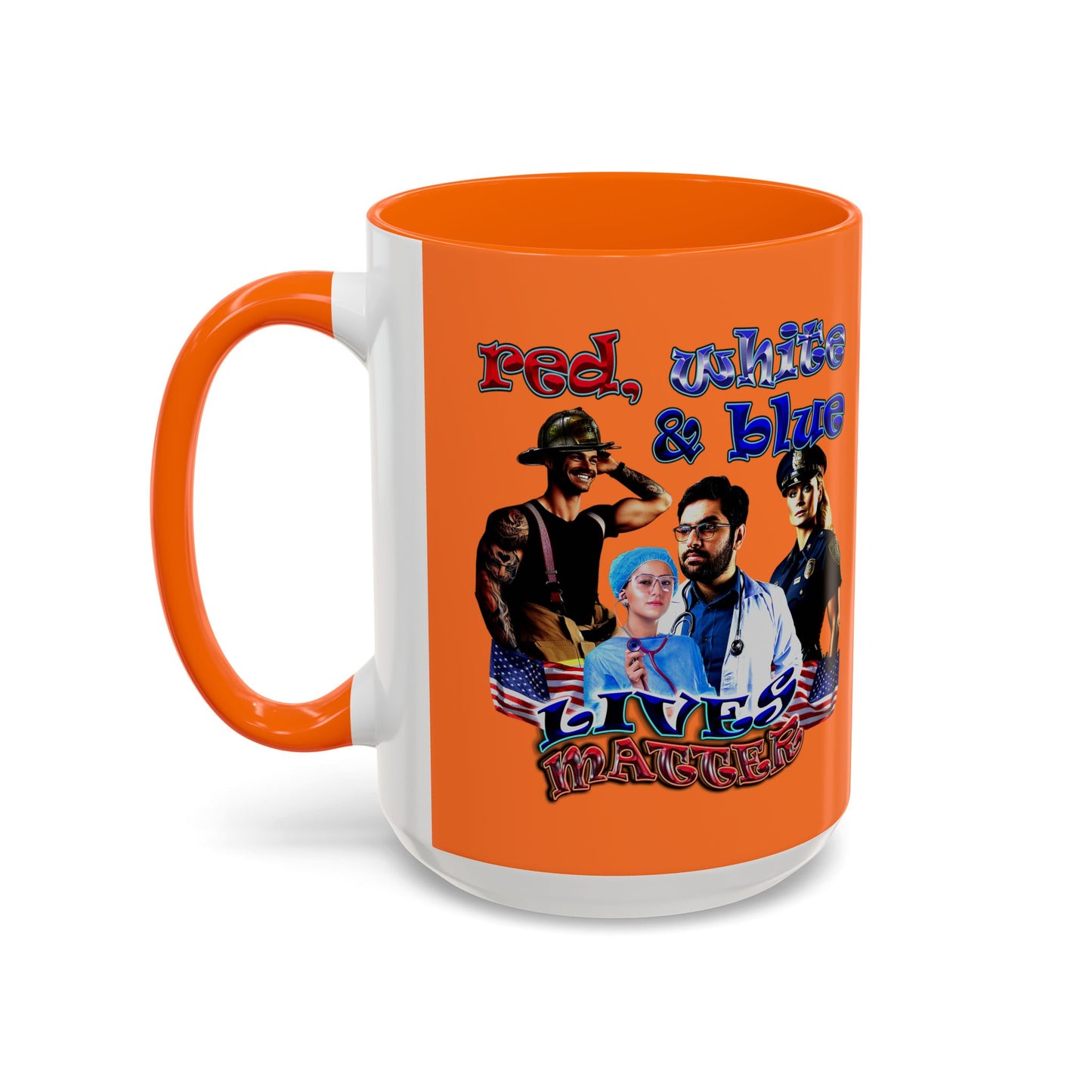 rw&b lives matter - Accent Mug (crusta)