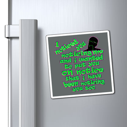 noticed you noticing - Magnets - (dark grey)