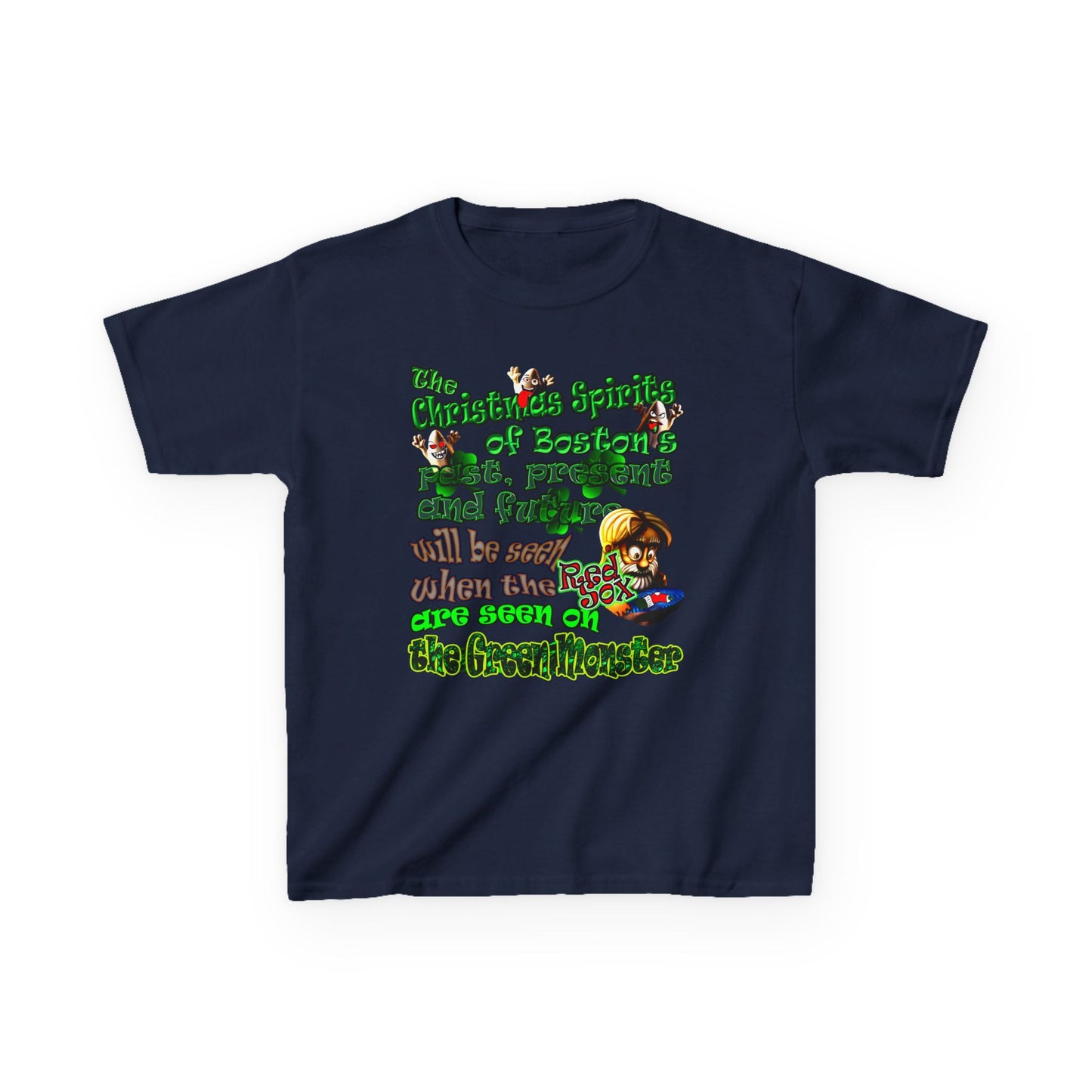 christmas spirits of boston - Kids Heavy Cotton™ Tee