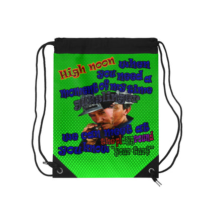 high noon - Drawstring Bag (logo green)