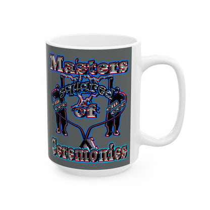 em cee squared - White Mug (dark grey)