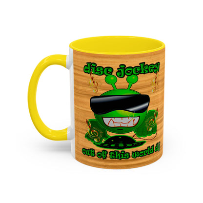 disc jockey - Accent Mug (butterscotch wood finish)