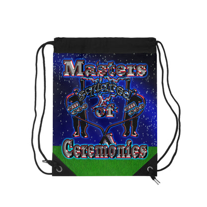 em cee squared - Drawstring Bag ('snoops' background)
