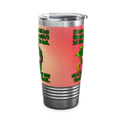 turtle race - Ringneck Tumbler, 20oz (yellow-orange wave)