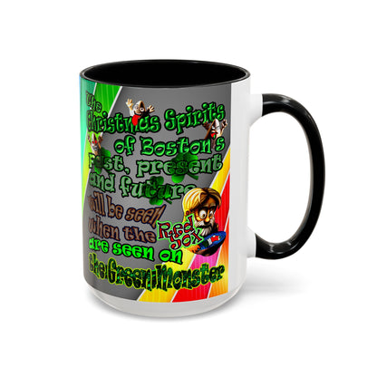 christmas spirits of boston - Accent Mug (rainbow split)