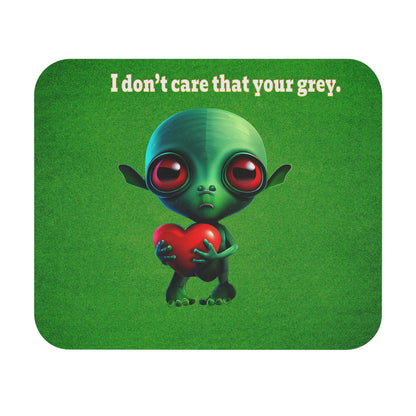 I don't care that your grey - Mouse Pad (Rectangle) (green turf)