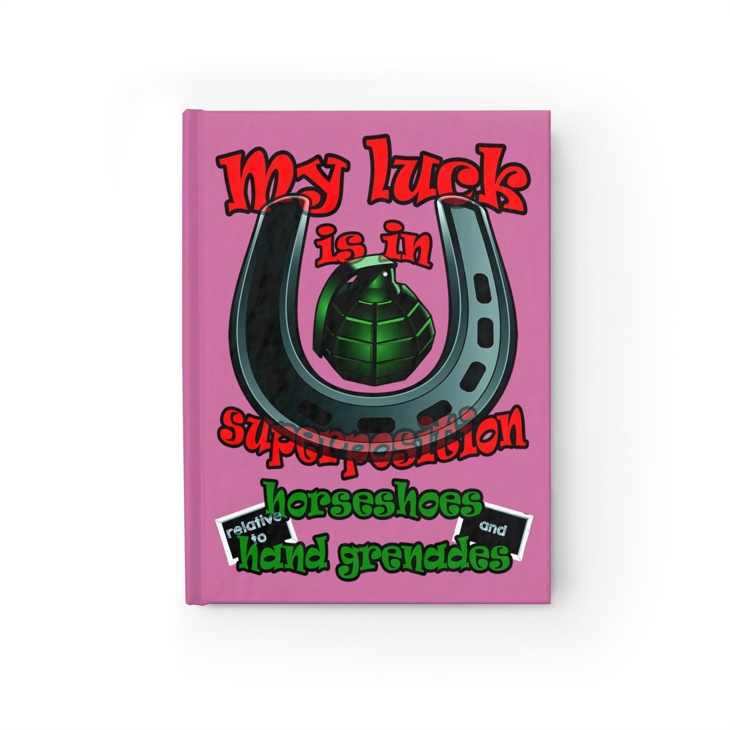my luck - journal-blank (light pink)