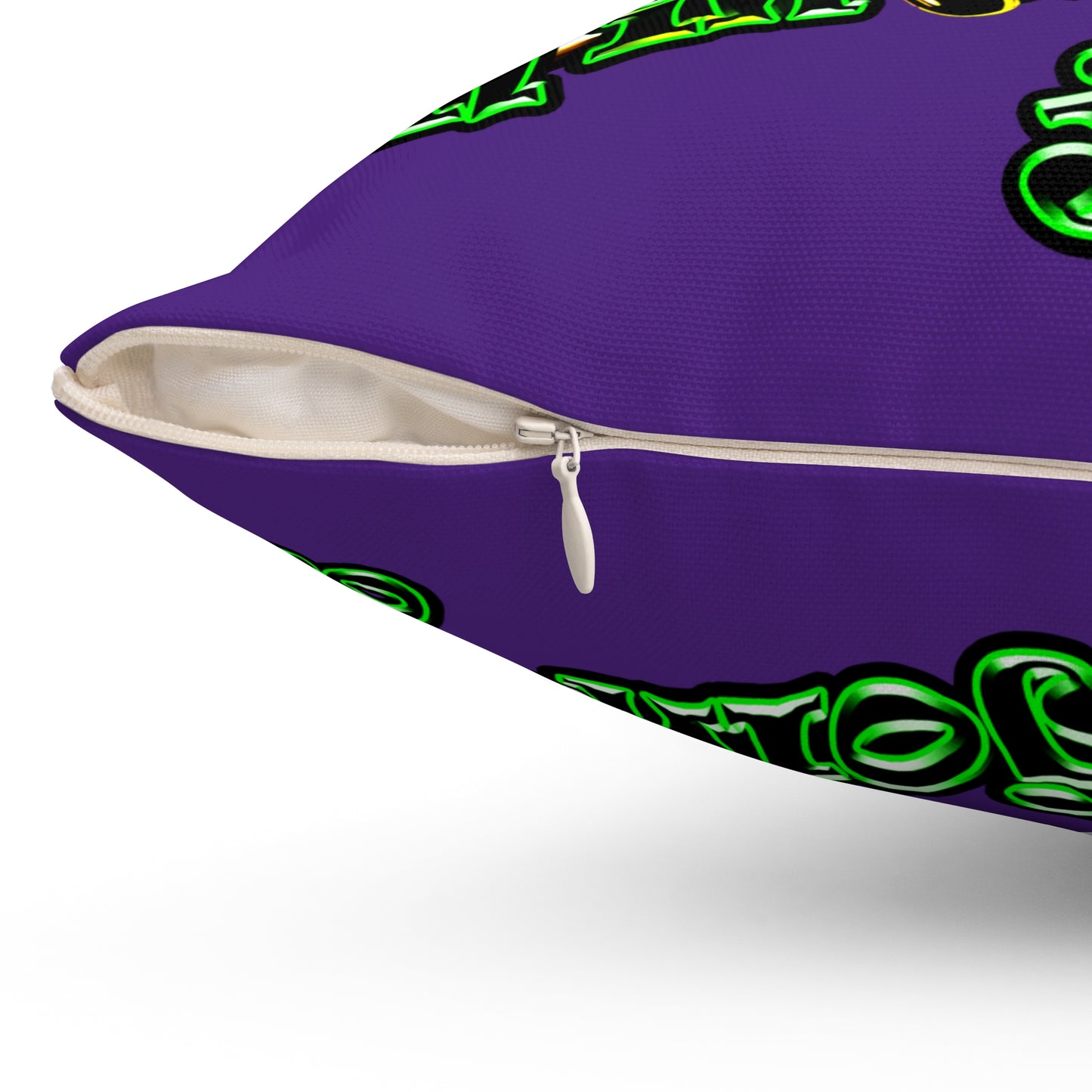 og - Spun Polyester Square Pillow - (purple)