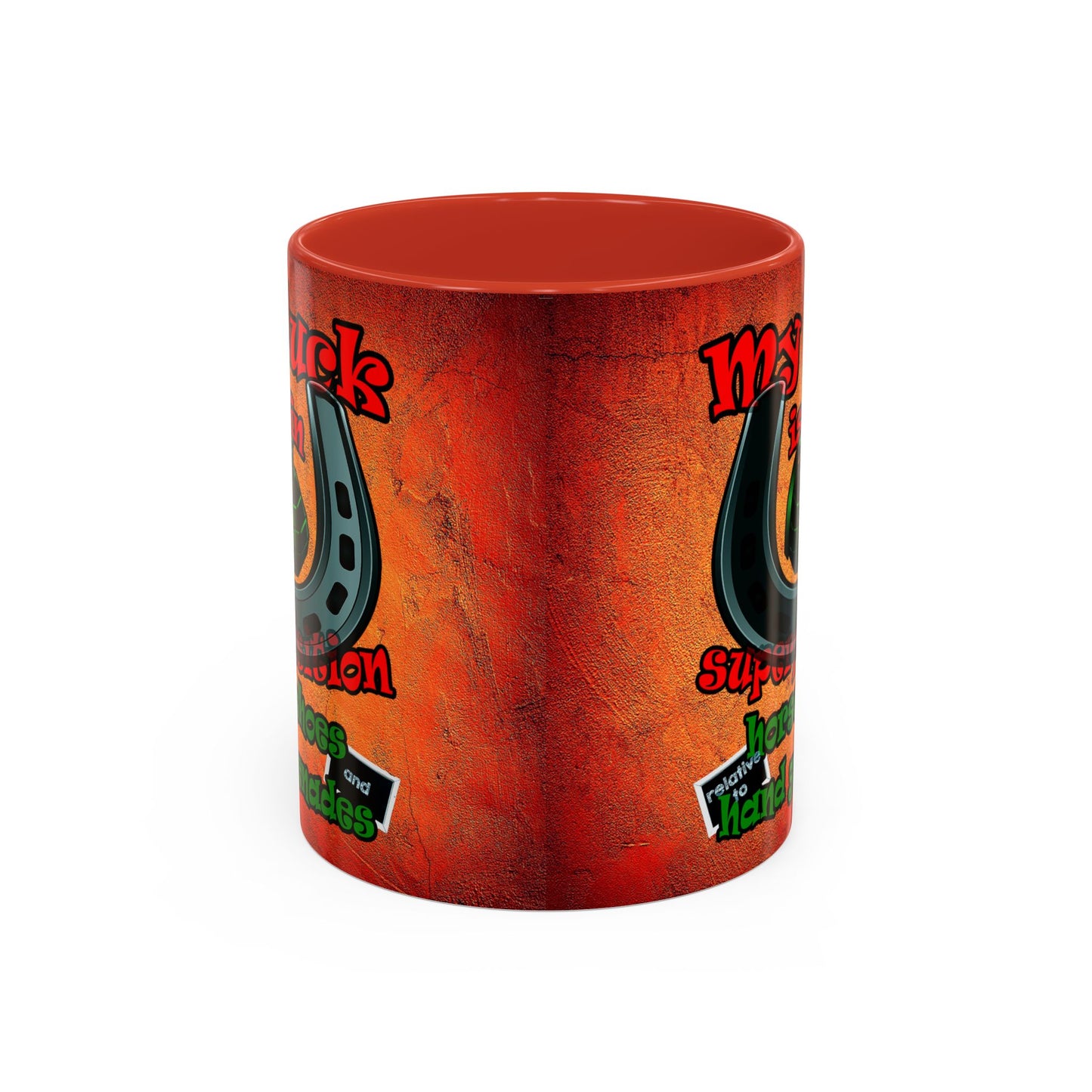 my luck - Accent Mug (burnt orange)