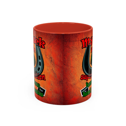 my luck - Accent Mug (burnt orange)