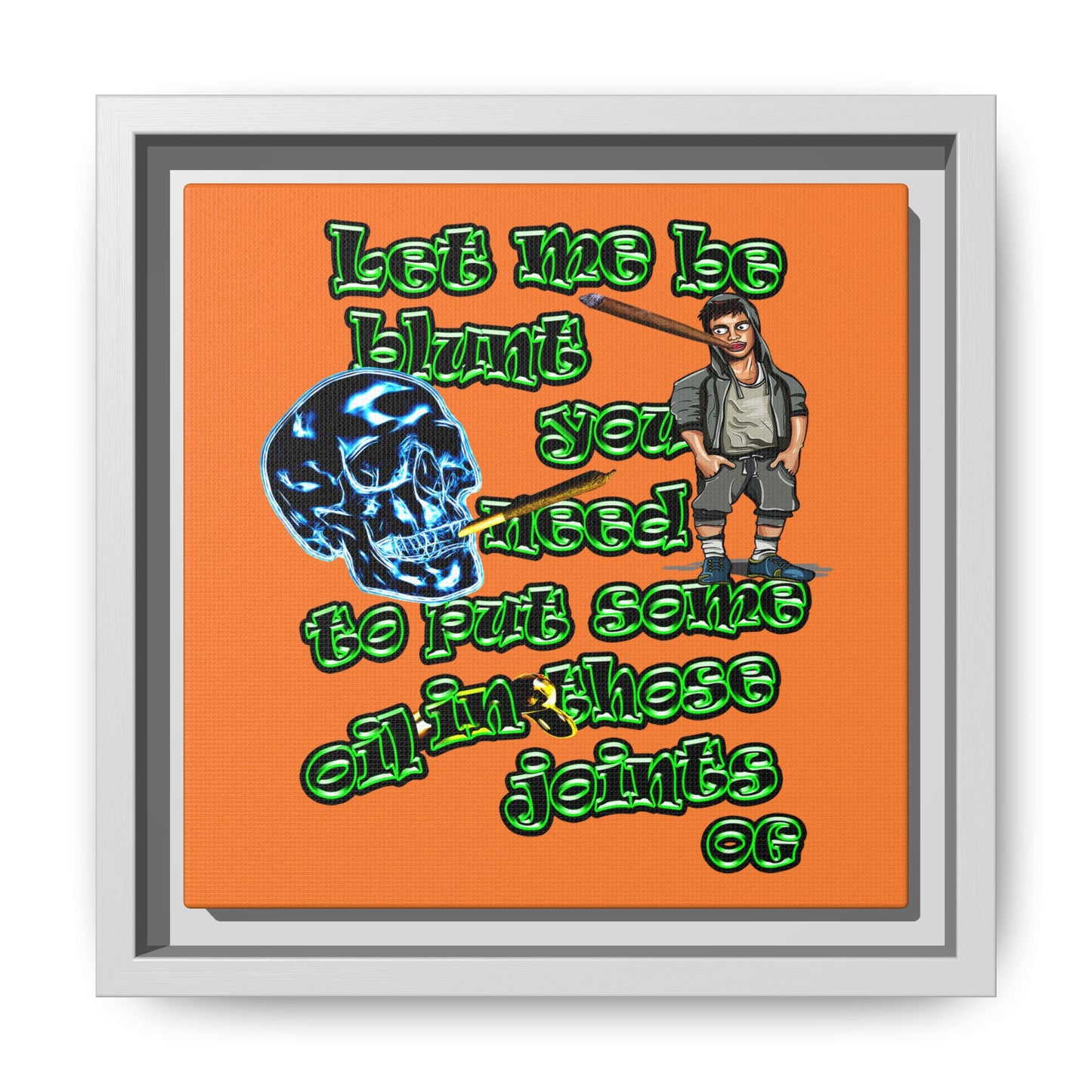 og - framed canvas art (crusta)
