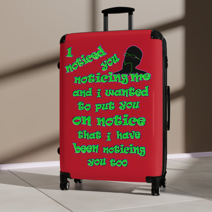 noticed you noticing - Suitcase (dark red)