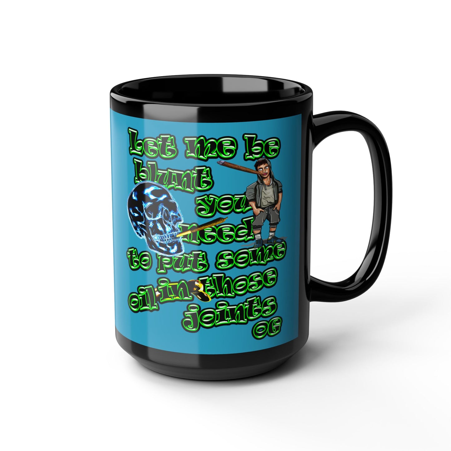 og - Black Mug (turquoise)