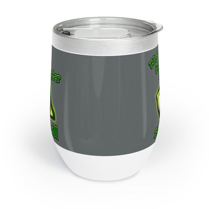 green monster - Chill Wine Tumbler (dark grey)