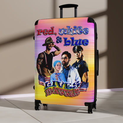 rw&b lives matter - Suitcase (color blur)