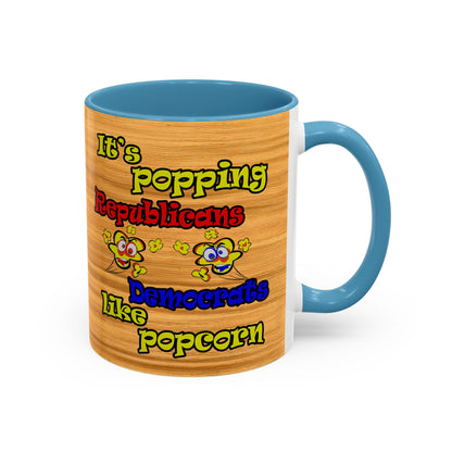 popping like popcorn - Accent Mug (butterscotch wood finish)