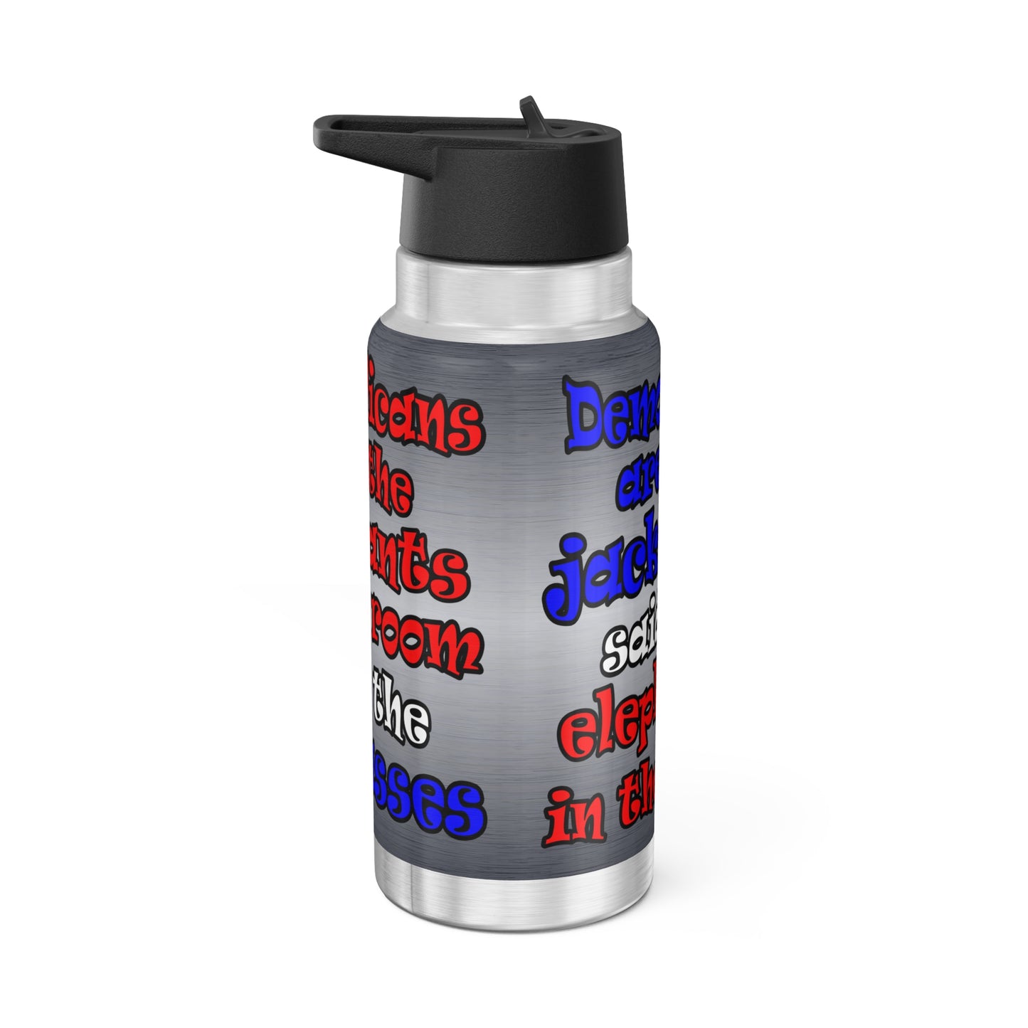donkeys and elephants - Gator Tumbler, 32oz  (brushed nickel)