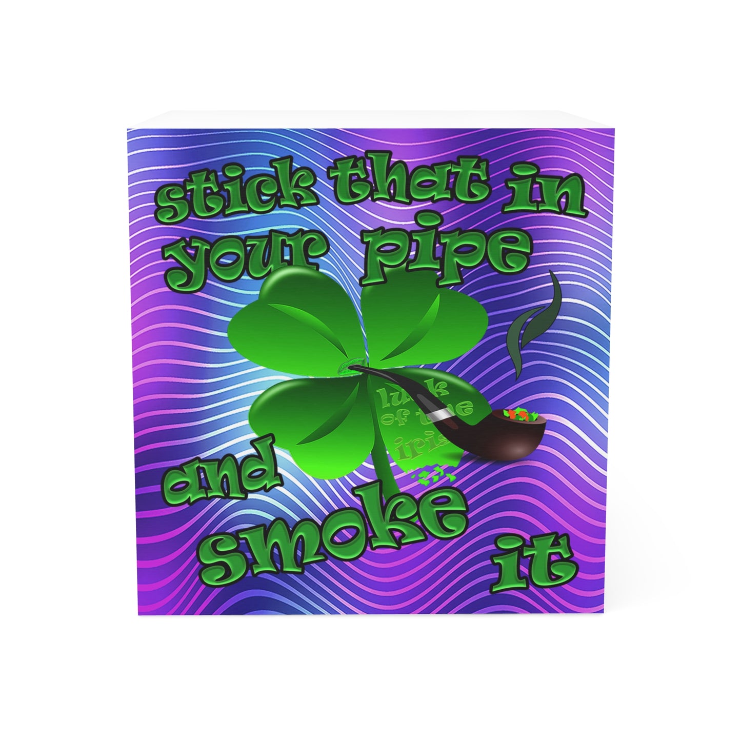 stick that in your pipe and smoke it - note cube (purple wave)