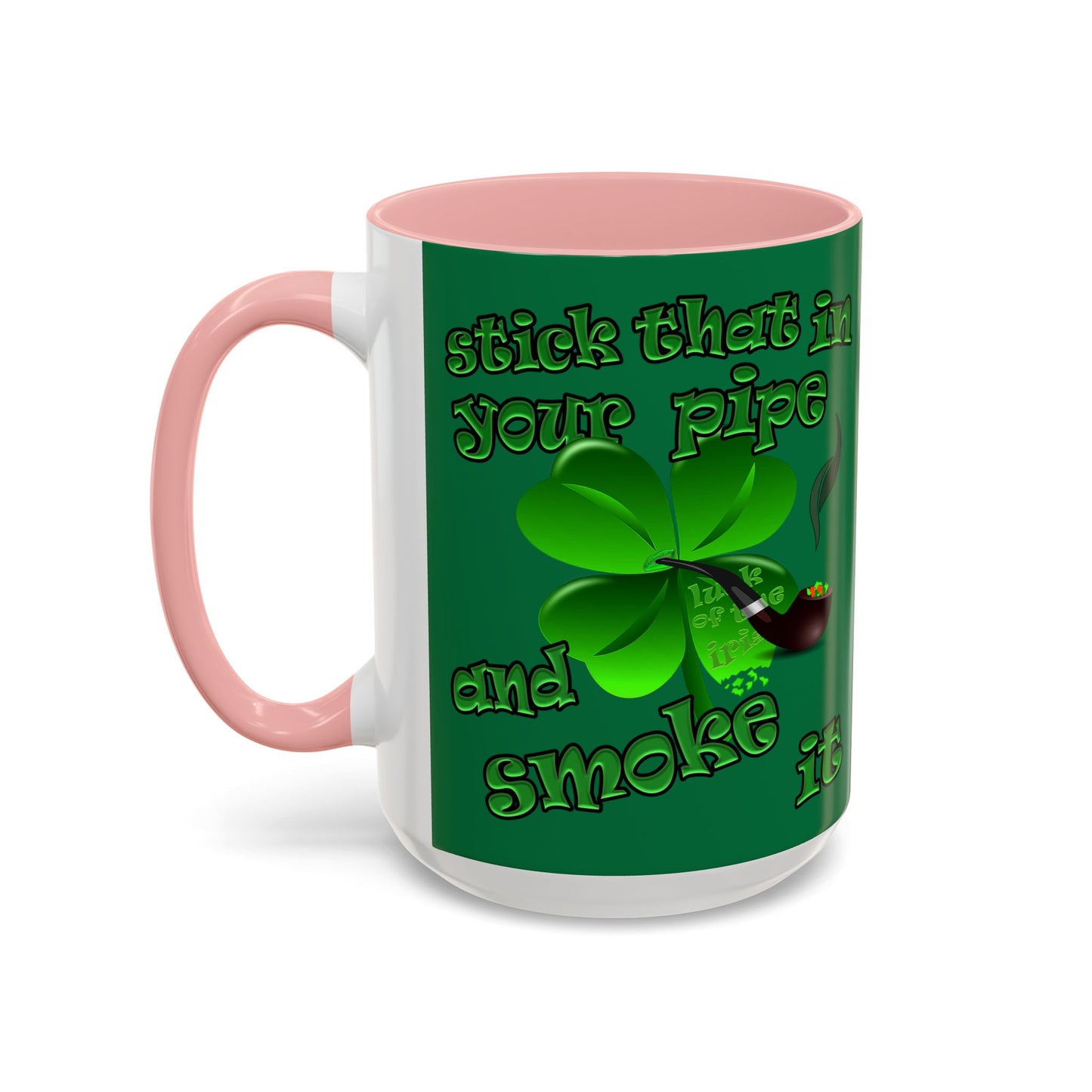 celtics logo - Accent Mug (dark green)