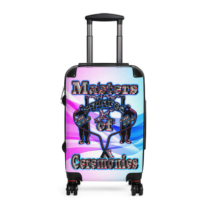 em cee squared - Suitcase (light blue-pink wave)