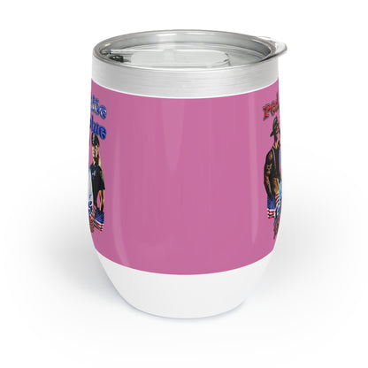 rw&b lives matter - Chill Wine Tumbler (light pink)