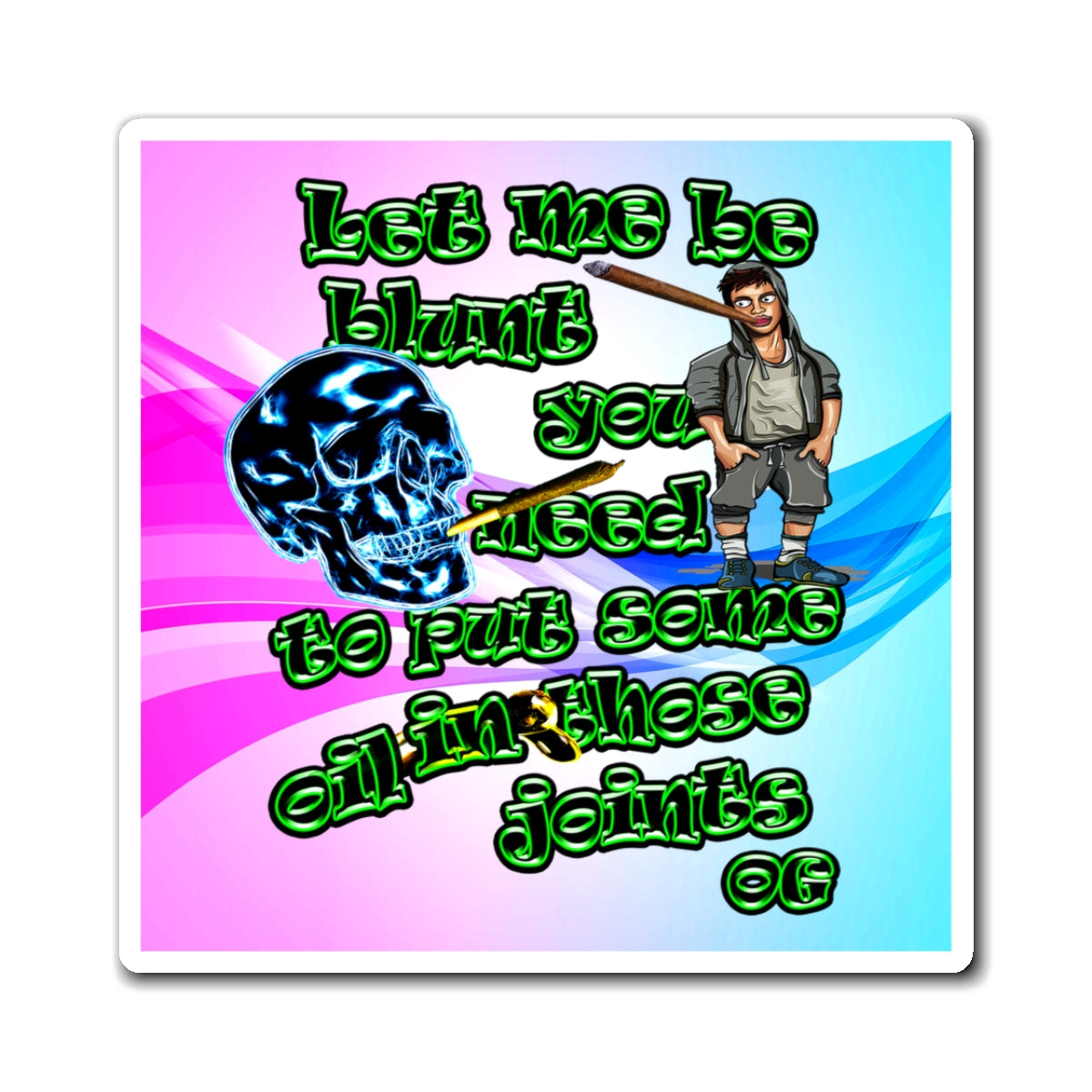 og - Magnets - (light blue-pink wave)