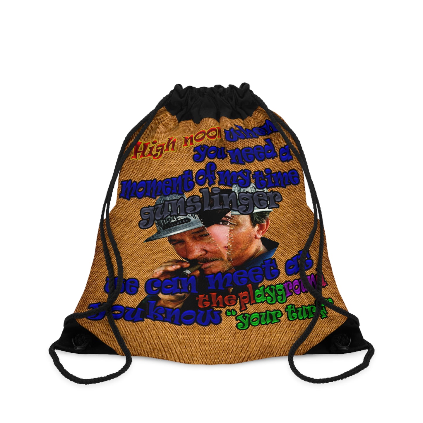 high noon - Drawstring Bag (dichromatic brown papyrus)