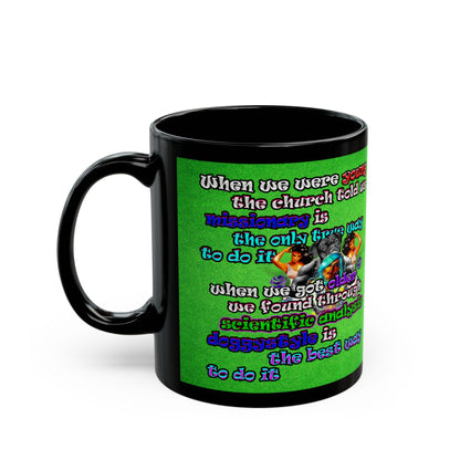 doggystyle - Black Mug (green turf)