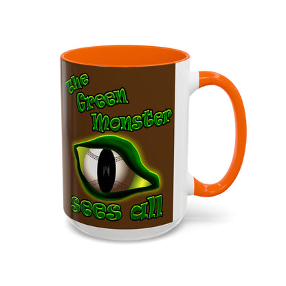 green monster - Accent Mug (brown)